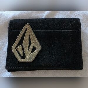 Volcom Stone Vintage Black Suede Wallet